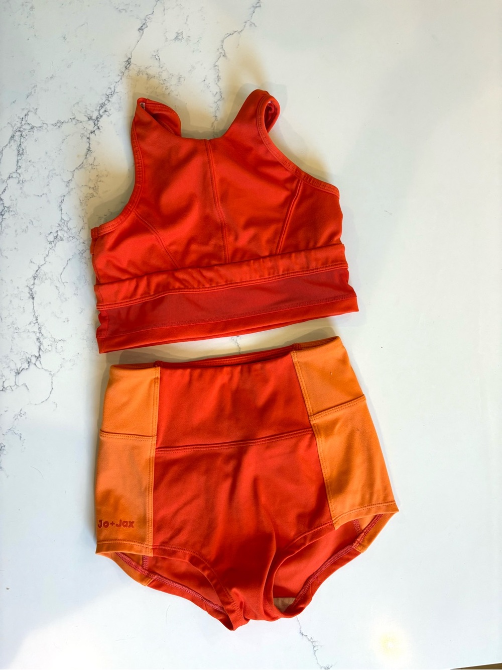 Jo & Jax Two-Piece Orange Dance Set